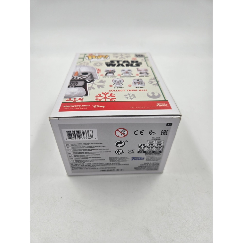 Funko Pop Star Wars Darth Vader Snowman Holiday Vinyl Figure 556 Bobble-Head - Picture 4 of 4